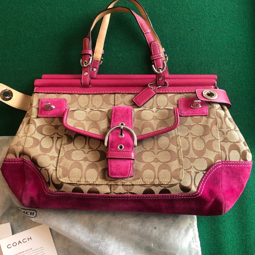 Coach Signature Collection Handbag - Picture 1 of 6